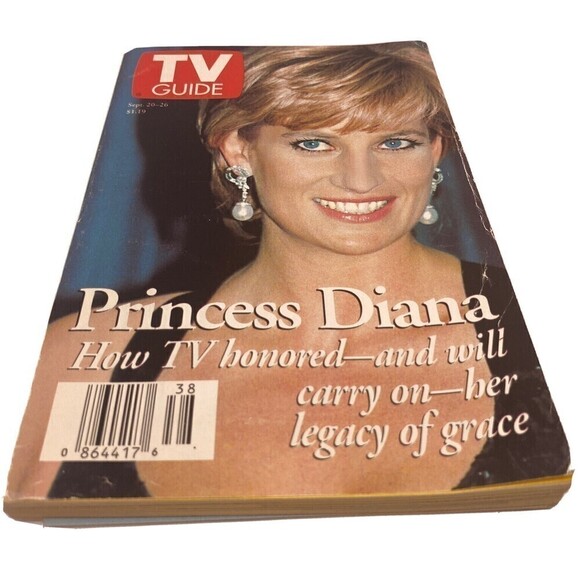 Princess Diana 1990’s Memorabilia - TV GUIDE Set of 2 Aug. & Sept. 20-26 1997 - Picture 2 of 7